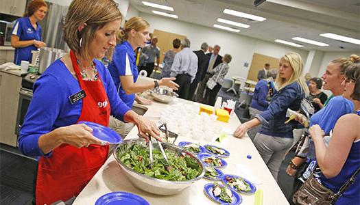 Making and serving food